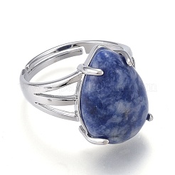 Регулируемые натуральные и синтетические кольца для драгоценных камней&nbsp;RJEW-F107-A