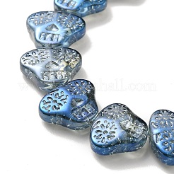 Прозрачные стеклянные бусины гальваническим пряди&nbsp;EGLA-F158-FR03