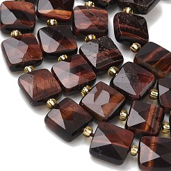 Природных тигровый глаз бисер нитей&nbsp;G-L642-L03-10mm-01