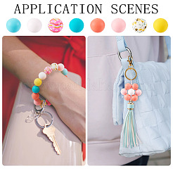 80шт 8 цвета силиконовые бусины&nbsp;SIL-TA0002-37