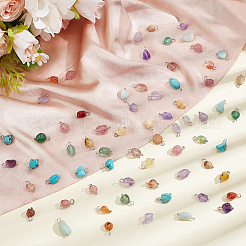 100 шт. 10 стиля подвески из натуральных смешанных камней&nbsp;PALLOY-PH01903