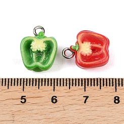 Подвески из непрозрачной смолы с имитацией овощей&nbsp;RESI-P052-06P-M