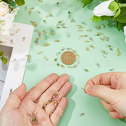 120шт 10 цвета граненые стеклянные подвески&nbsp;PALLOY-FH00134