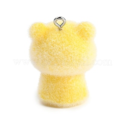 Подвески из флокированной смолы с животной тематикой&nbsp;LS-RESI-M051-01D