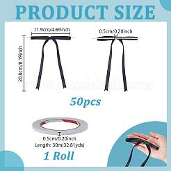 1 комплект из 50 бантов из полиэстера&nbsp;DIY-GA0008-75B