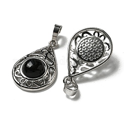 Природные подвески обсидиана&nbsp;G-Q158-05P-24