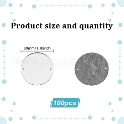 100 шт. плоское круглое акриловое зеркало с пришивными стразами&nbsp;FIND-GO0003-22A