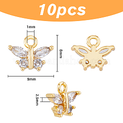 Латунь подвески циркония кубической&nbsp;KK-HY0003-29