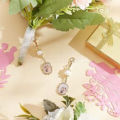 Прямоугольная подвеска из нержавеющей стали 304 с оправой кабошона&nbsp;FIND-CA0004-72