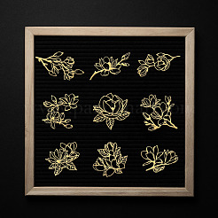 9 шт. никелевые самоклеящиеся наклейки с картинками&nbsp;DIY-WH0450-217