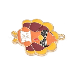 Подвески из сплава с эмалью ко дню благодарения&nbsp;ENAM-I076-01G-04