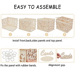 Резная деревянная шкатулка AJEW-WH0021-27