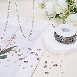 Наборы для изготовления цепочек-скрепок из нержавеющей стали 304&nbsp;DIY-BBC0002-71