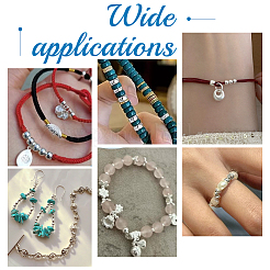 60 шт. рондель 925 бусины-разделители из стерлингового серебра&nbsp;STER-PH0003-08