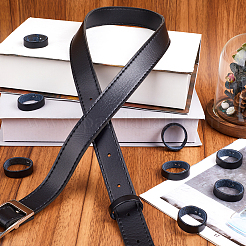 100 шт. кожаный поясной ремень с кольцами для фиксации сплава FIND-CP0002-45A