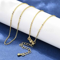 Латунные кабельные цепи ожерелья&nbsp;X-MAK-P011-01G