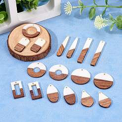 Подвески из смолы и дерева&nbsp;RESI-TA0001-11