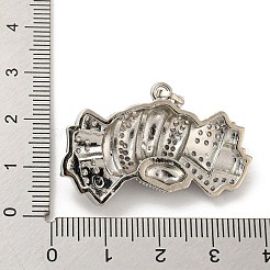 Латунные микро проложить кубического циркония подвески&nbsp;KK-P250-37P