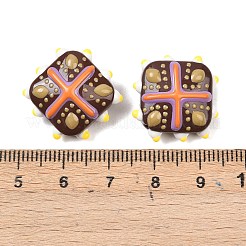 Стеклянные бусины из искусственного нефрита&nbsp;GLAA-L051-03G