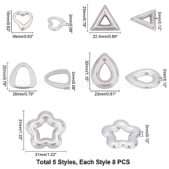 40 шт. 5 соединительных кольца из нержавеющей стали 304&nbsp;STAS-UN0023-67