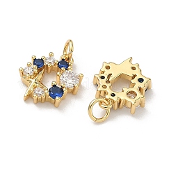 Латунные микро проложить кубического циркония подвески&nbsp;KK-C252-11G