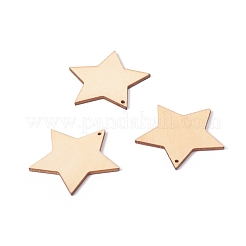 Незаконченные подвески из натурального тополя&nbsp;WOOD-E010-05