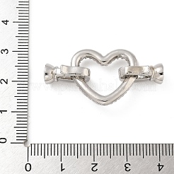 Реечное покрытие латунь микро паве прозрачный кубический цирконий складные застежки KK-A234-021C-P