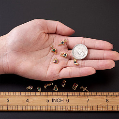 Латунные микро проложить кубического циркония подвески&nbsp;ZIRC-TA0001-15G