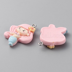 Подвески из непрозрачной смолы с морскими животными&nbsp;LS-RESI-CJC0023-02C