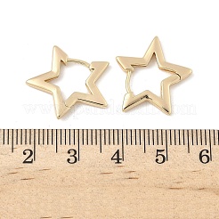 Латунные серьги обруча&nbsp;EJEW-D320-17G