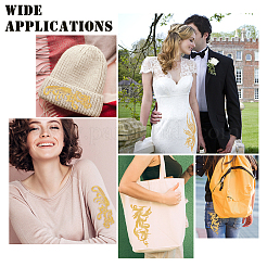 3 пара 3-х цветочных полиэстеровых компьютеризированных нашивок с вышивкой&nbsp;DIY-NB0008-24