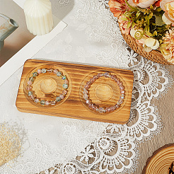 Бук деревянный ювелирный браслет кольцо дисплей держатель поднос&nbsp;ODIS-WH0010-02J-02