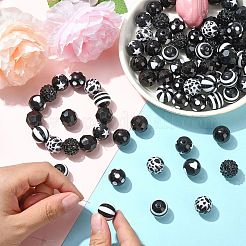 100 шт. Непрозрачные акриловые бусины&nbsp;OACR-CJ0002-50