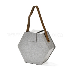 Шестиугольные картонные подарочные коробки на день святого валентина&nbsp;LS-CON-M010-01C