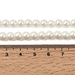 Экологичные нити жемчужных бусин из окрашенного стекла&nbsp;HY-A008-6mm-RB002