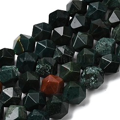 Нити бусин из натурального кровавика/гелиотропа&nbsp;G-Z119-A16-03