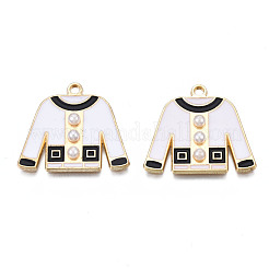 Подвески из сплава с подвеской из черной и белой эмали&nbsp;ENAM-T011-132