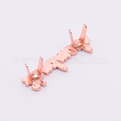 Застежки замка мешка сплава цинка&nbsp;LS-DIY-TAC0015-02RG