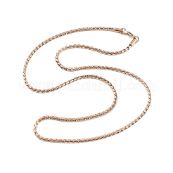 Женские цепочки-змеевики из нержавеющей стали 304 толщиной 3 мм&nbsp;NJEW-B131-06RG