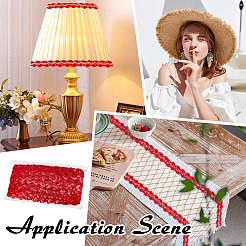 Металлизированная кружевная отделка&nbsp;OCOR-WH0101-162C