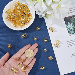 180 шт. 6 стиля железные и сплавные дреды бусины украшение для волос&nbsp;FIND-SC0020-47