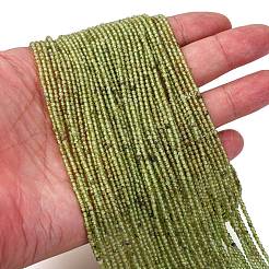 Природный перидот бисер нитей G-RM2025519-A01-2mm