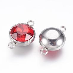 K9 стеклянные соединители со стразами&nbsp;STAS-F123-25F