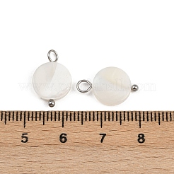 Подвески-диски из натуральных ракушек&nbsp;X1-STAS-D378-31P