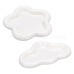 2 шт. 2 стиля керамической тарелки для украшений&nbsp;AJEW-NB0006-17