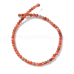 Нити бусин из окрашенного натурального регалита/императорской яшмы/морского осадка яшмы&nbsp;G-B124-C05-03