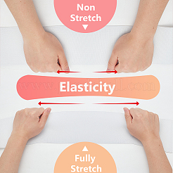 Плоская эластичная широкая лента из полиэстера длиной 4 м для шитья одежды.&nbsp;OCOR-WH0090-053B