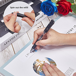 6шт 2 цвета пластиковые ручки-роллеры&nbsp;AJEW-GF0006-96