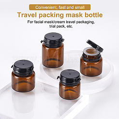 Стеклянная переносная банка для крема&nbsp;LS-MRMJ-WH0064-48A