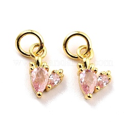 Латунные микро проложить кубического циркония подвески&nbsp;KK-A156-12G-RS